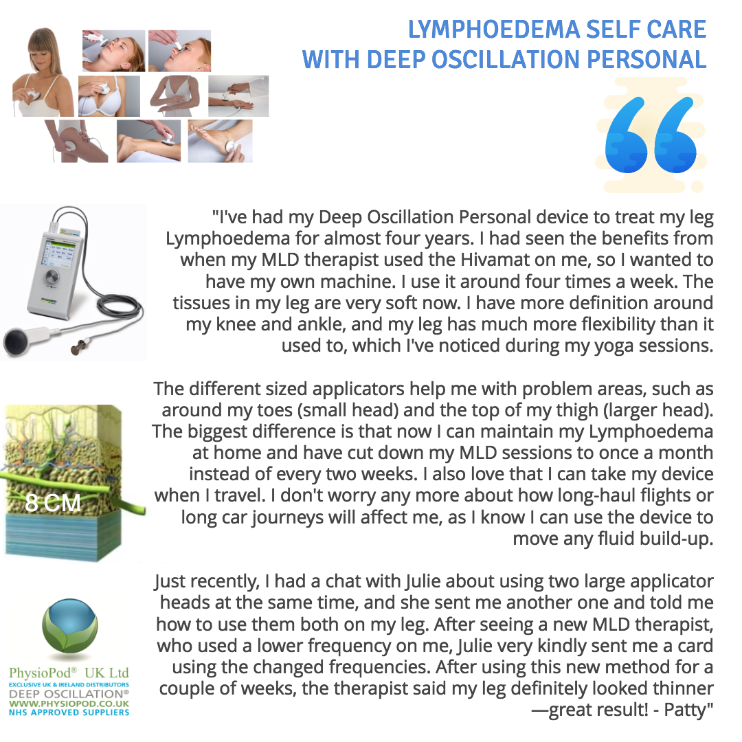 Leg Lymphoedema - Self Care with Deep Oscillation Personal - No. 1